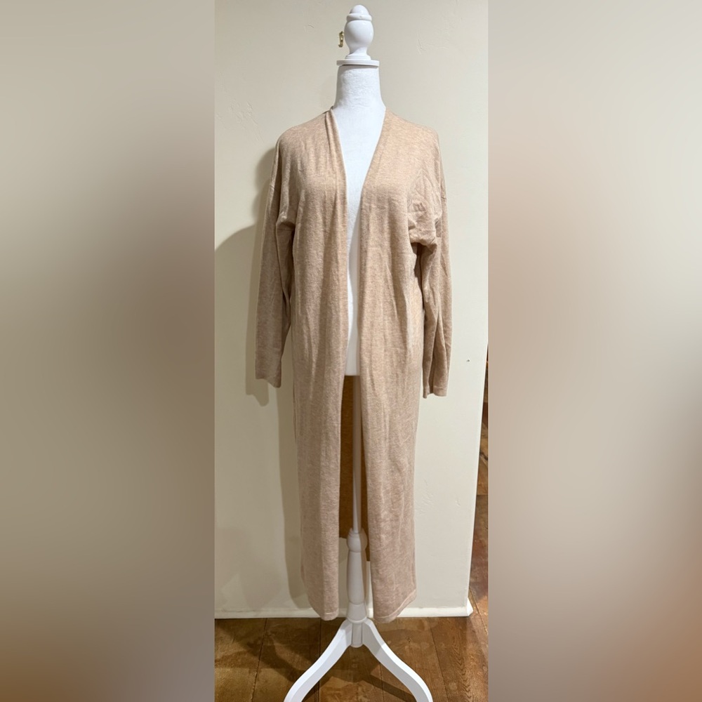 Mango Tan Knit Cardigan